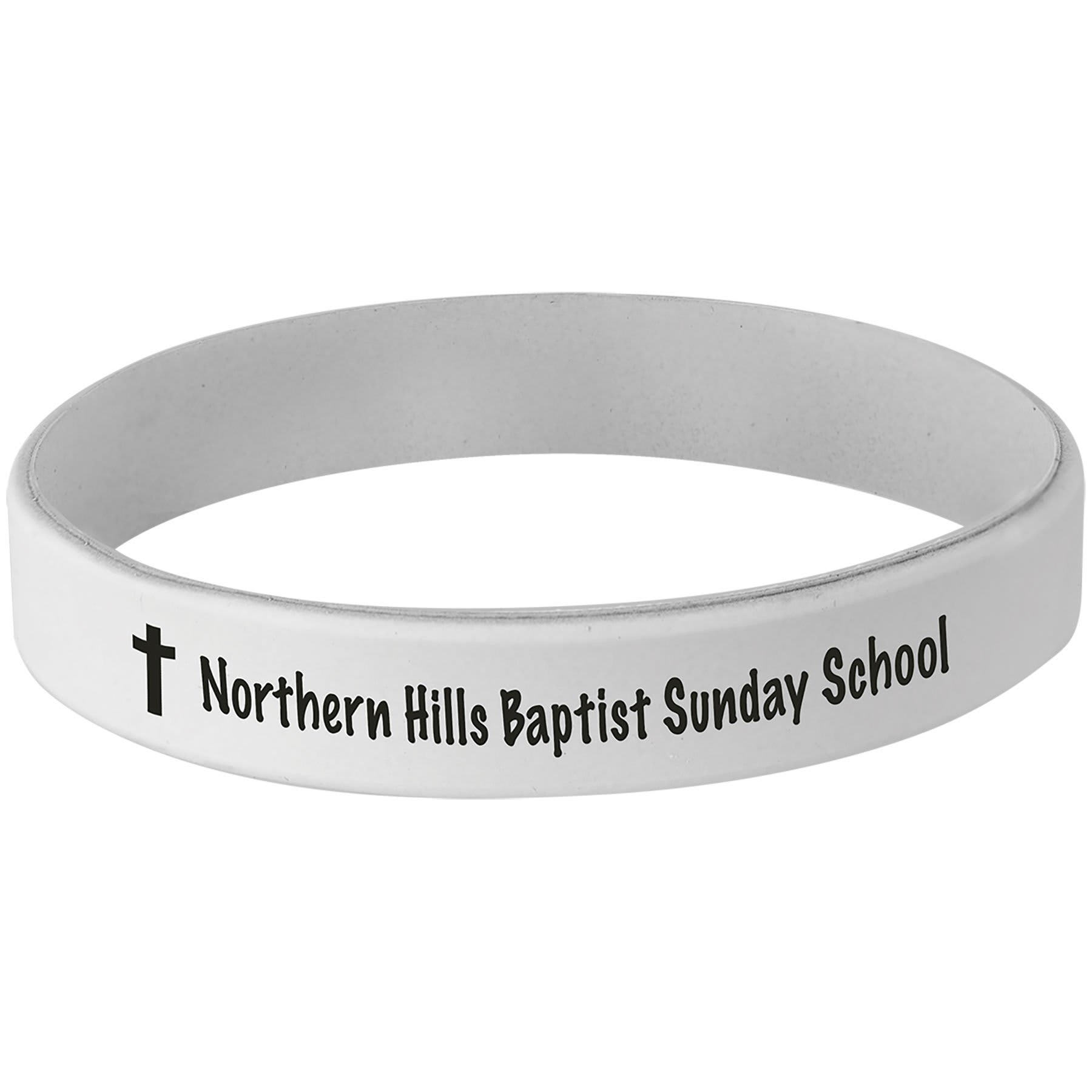 White Silicone Bracelet